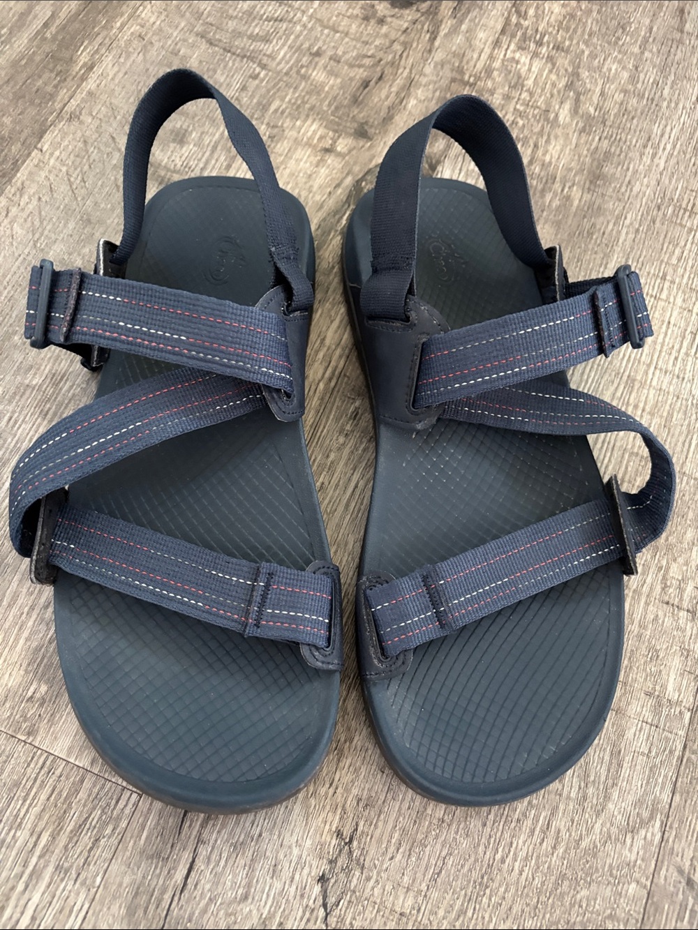 Chaco Men's Lowdown Blue Outdoor Hiking Sport Sandals Adjustable Strap